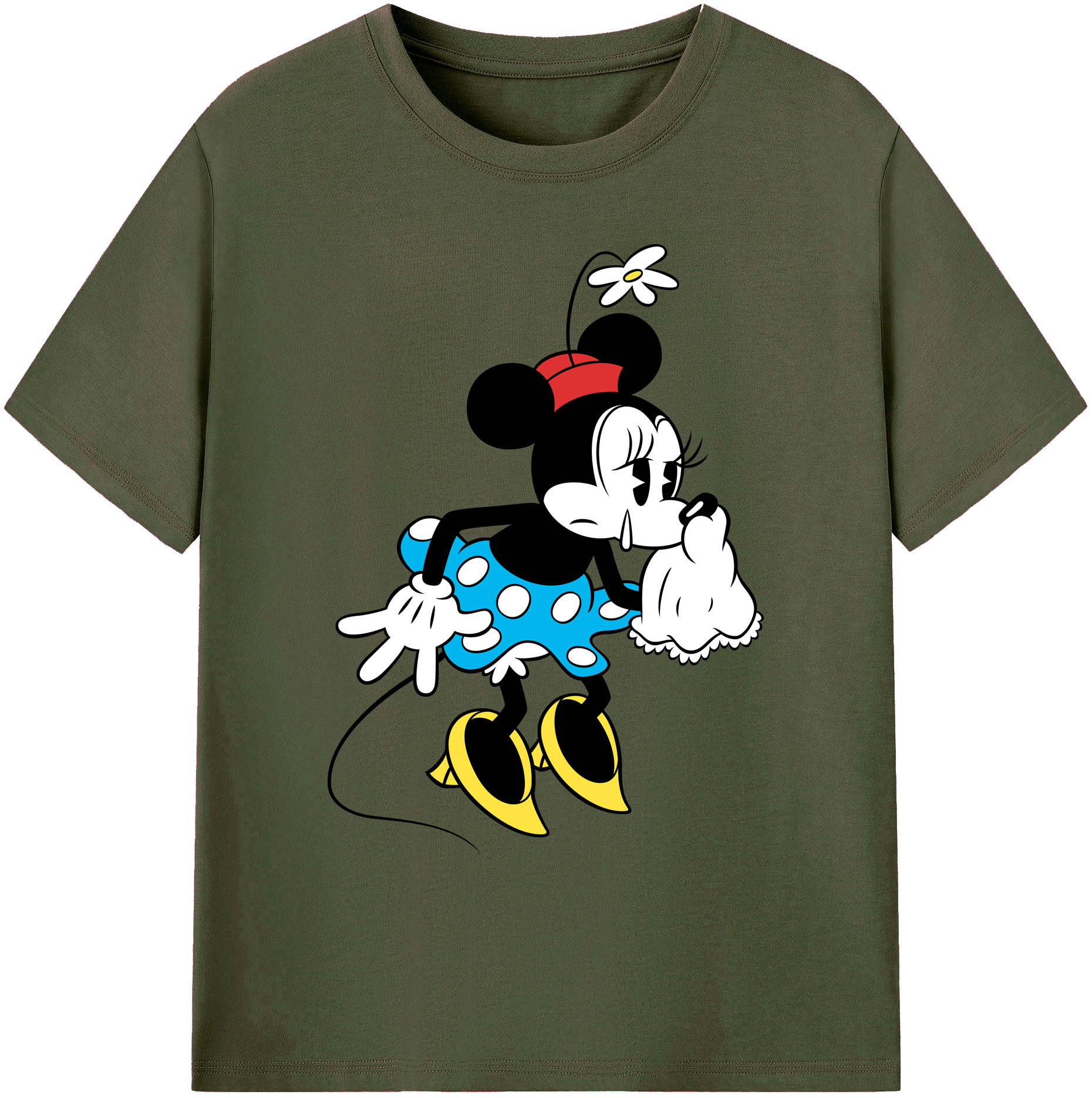 ミッキーマウス Mickey Mouse 綿100％ メンズ半袖Tシャツ｜肌触りやわらか＆通気性